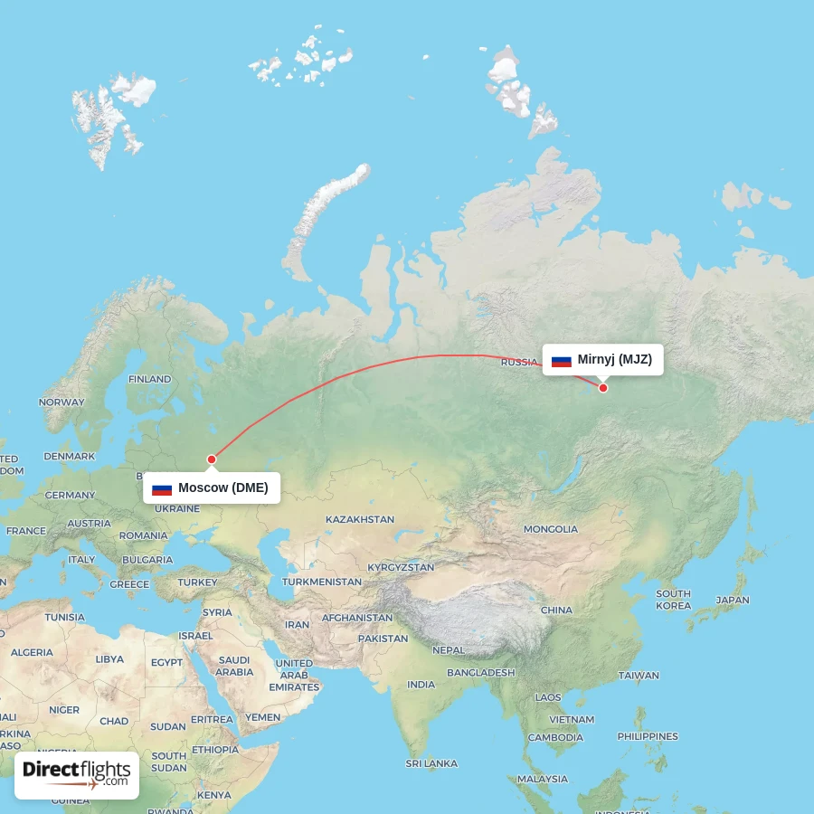MJZ - DME route map