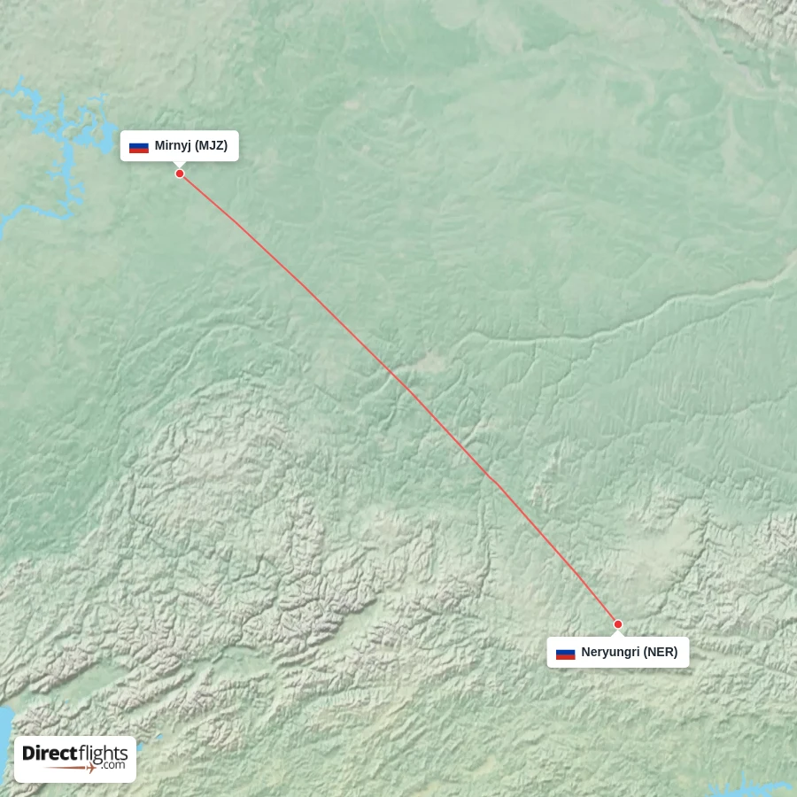MJZ - NER route map