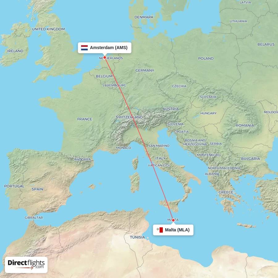 MLA - AMS route map