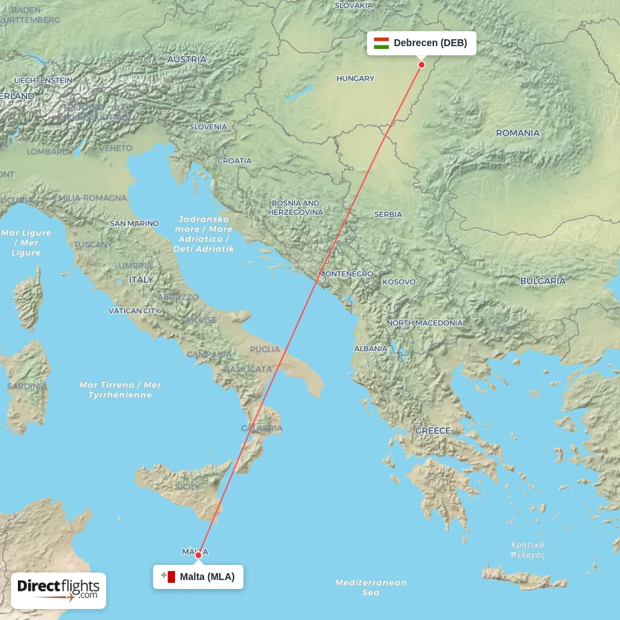 MLA - DEB route map