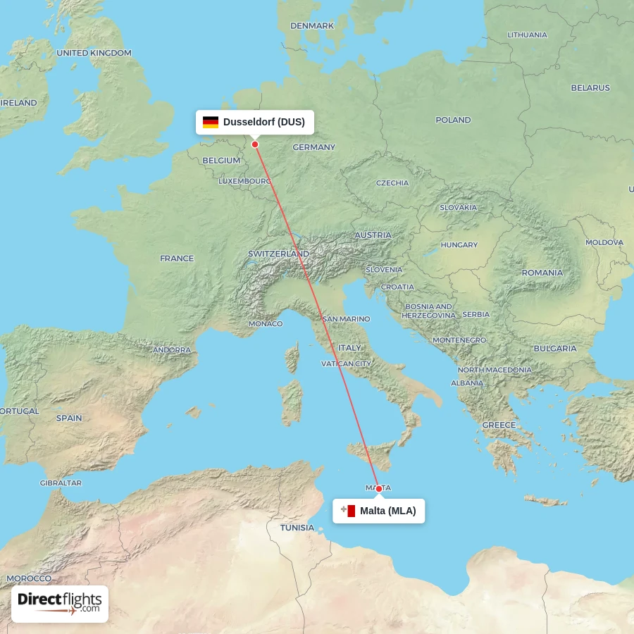 MLA - DUS route map