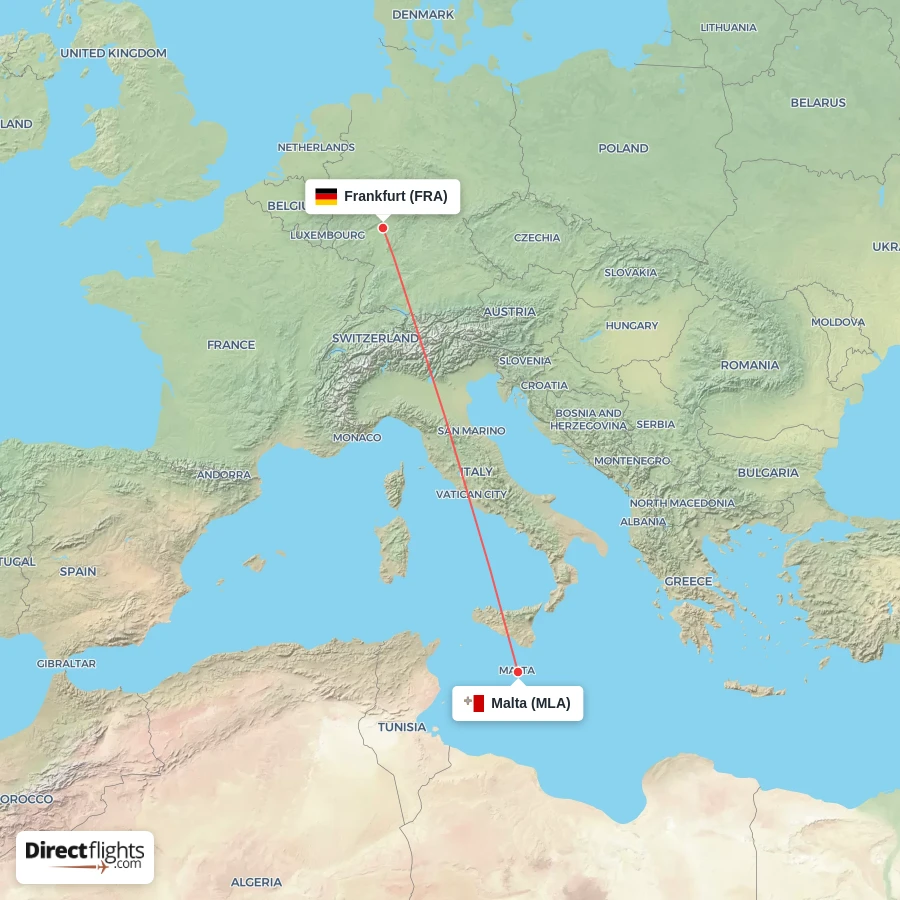 MLA - FRA route map
