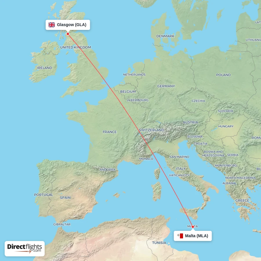 MLA - GLA route map