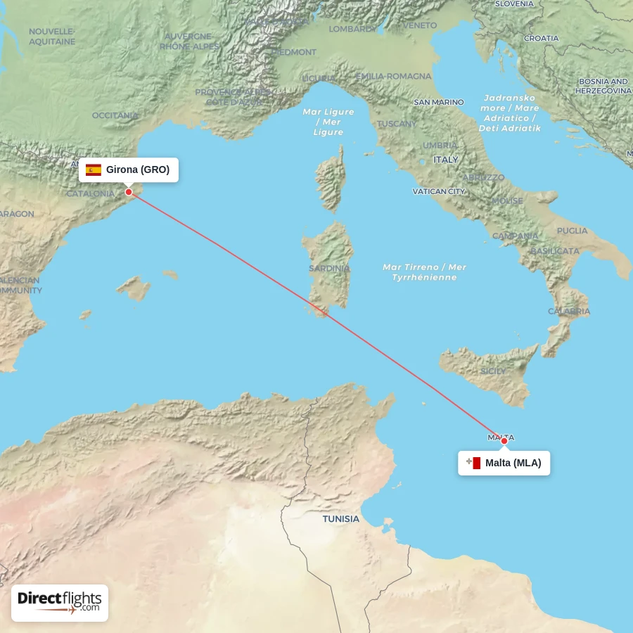MLA - GRO route map