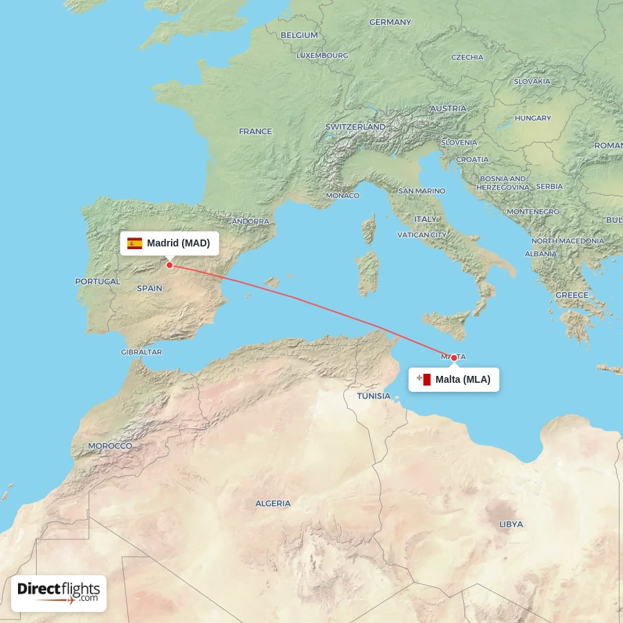 MLA - MAD route map