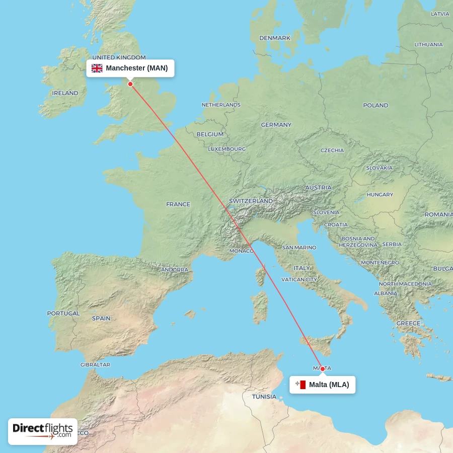 MLA - MAN route map