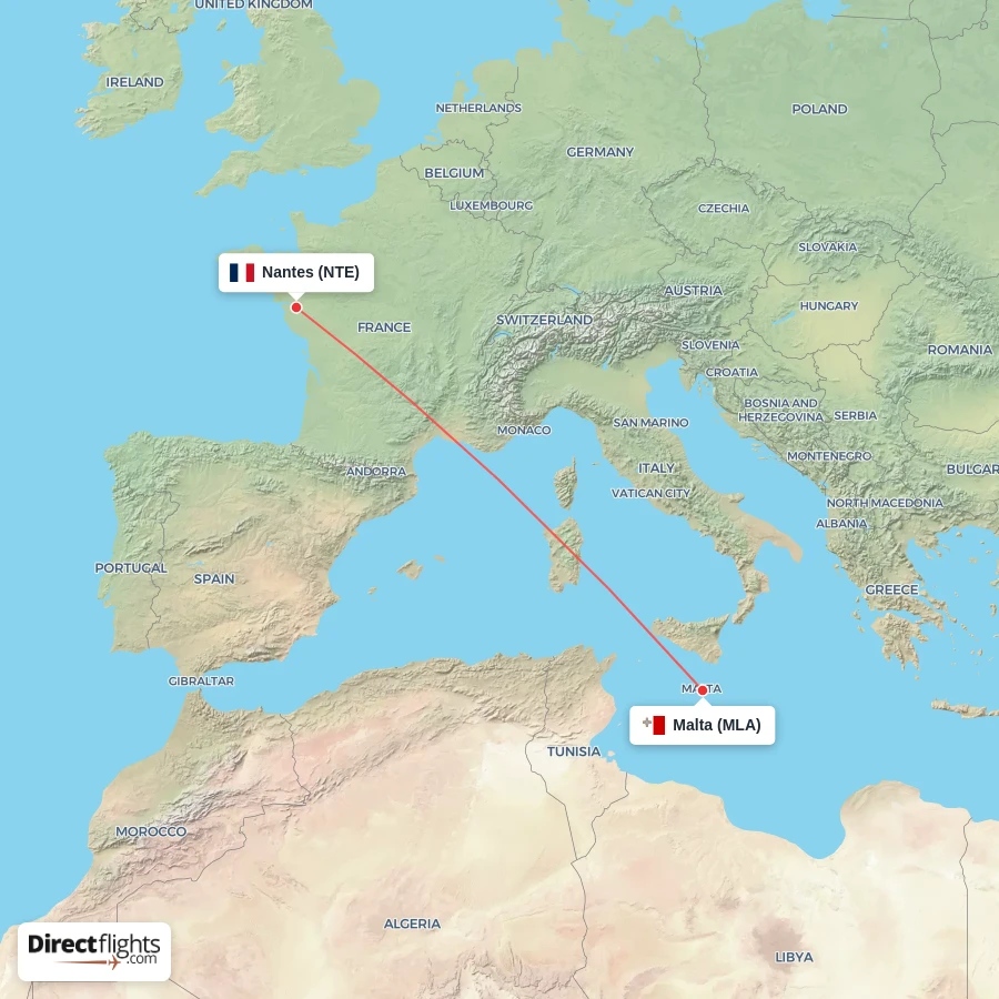 MLA - NTE route map