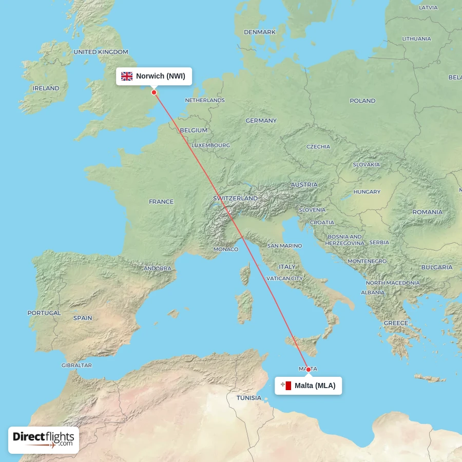 MLA - NWI route map