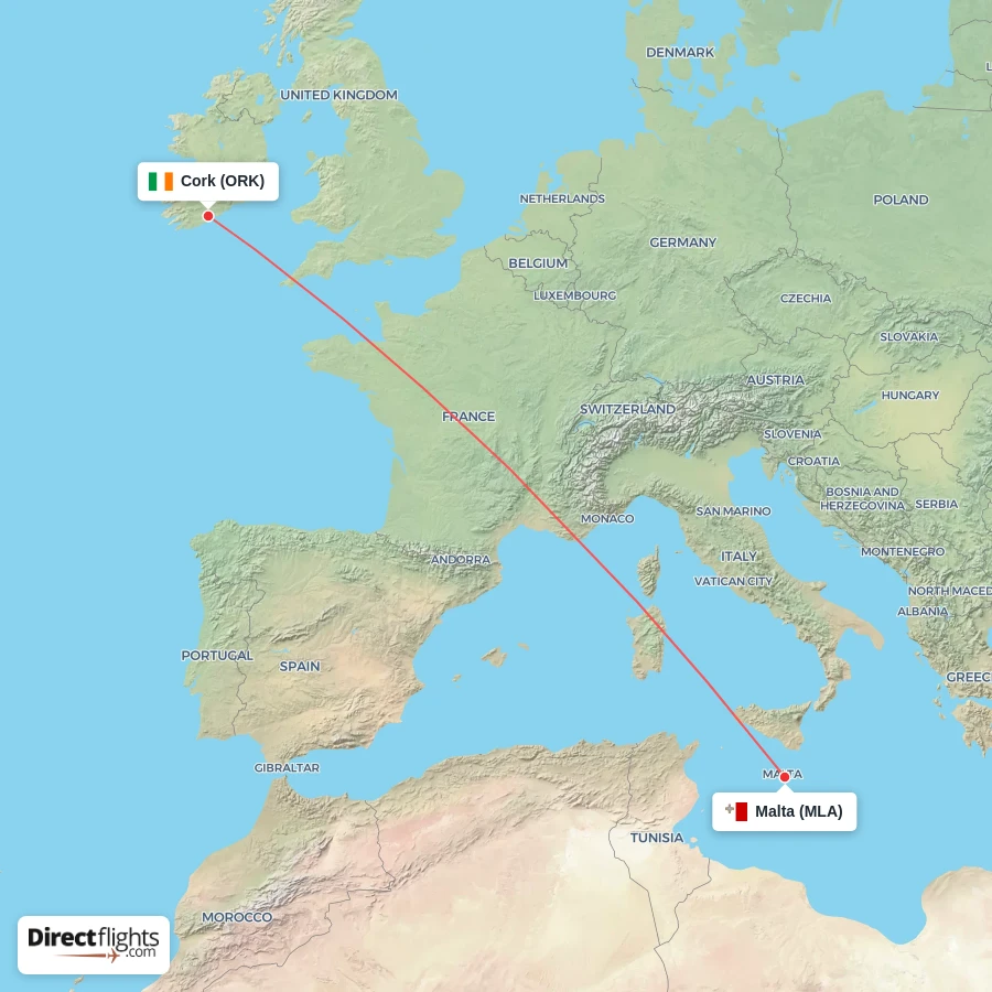 MLA - ORK route map