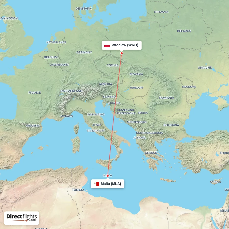 MLA - WRO route map