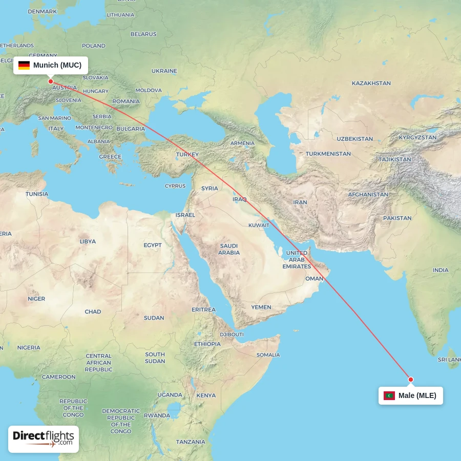 MLE - MUC route map