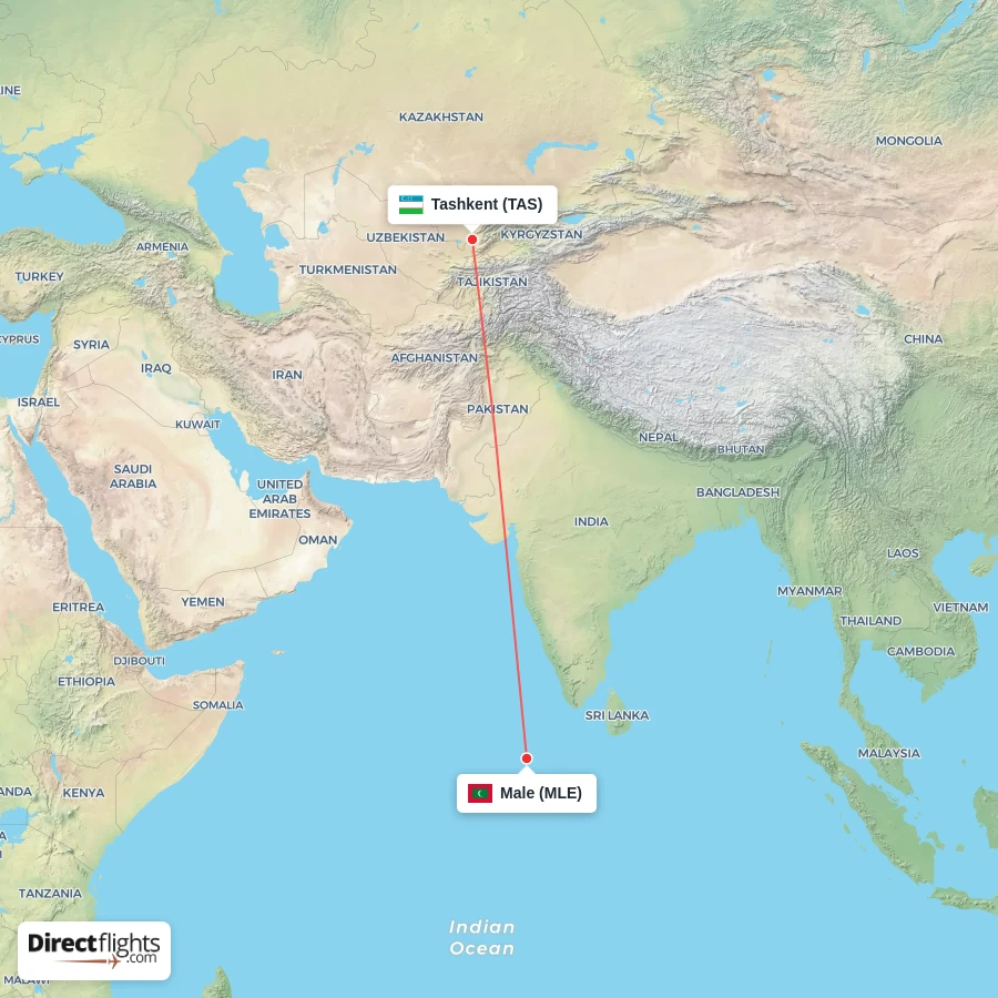 MLE - TAS route map