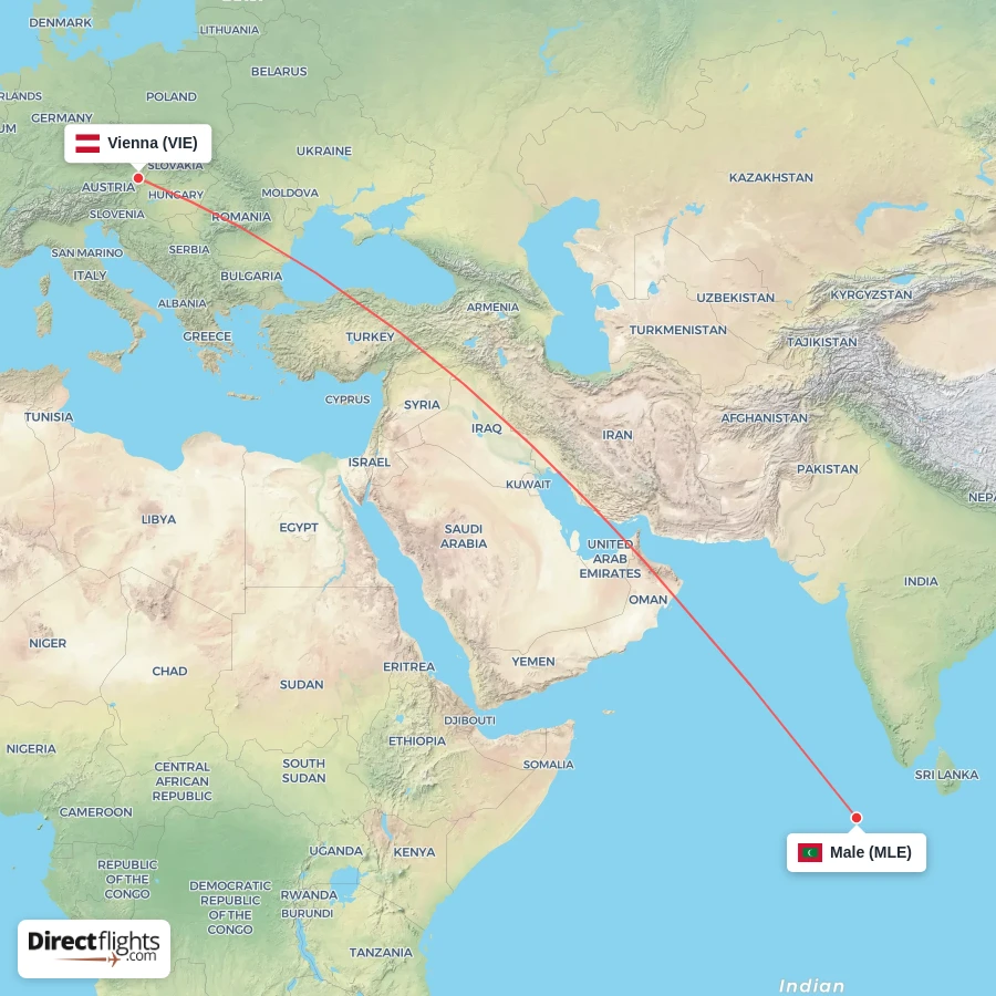 MLE - VIE route map