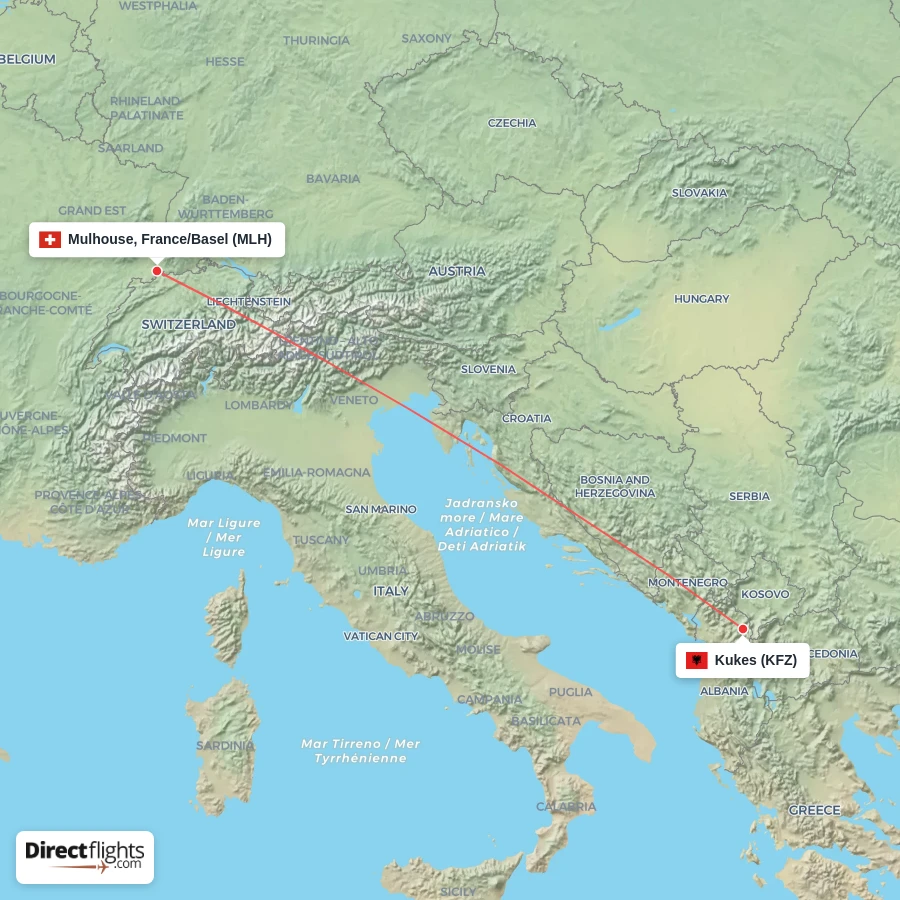 MLH - KFZ route map