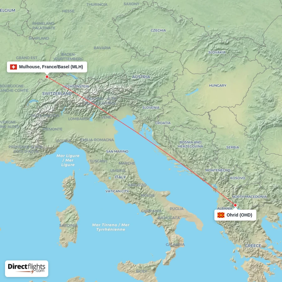 MLH - OHD route map