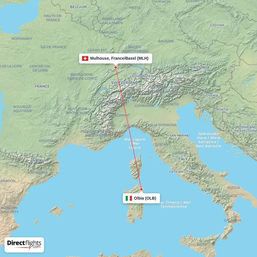 MLH - OLB route map