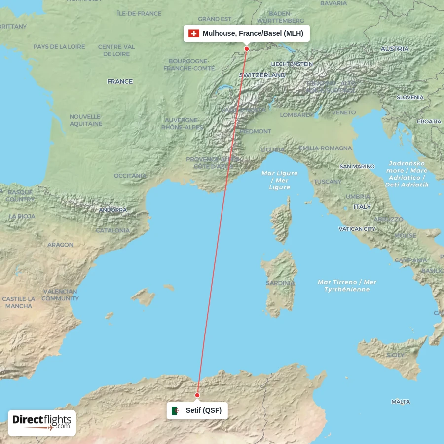 MLH - QSF route map