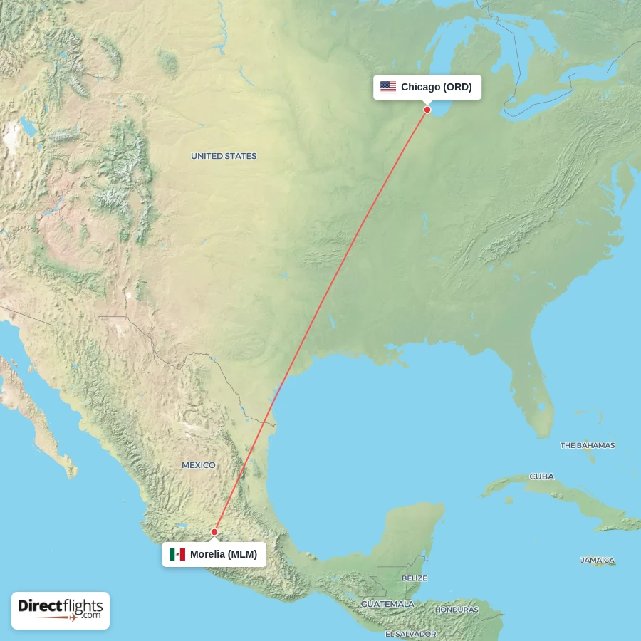MLM - ORD route map