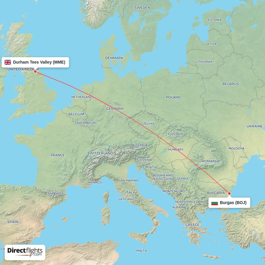 MME - BOJ route map