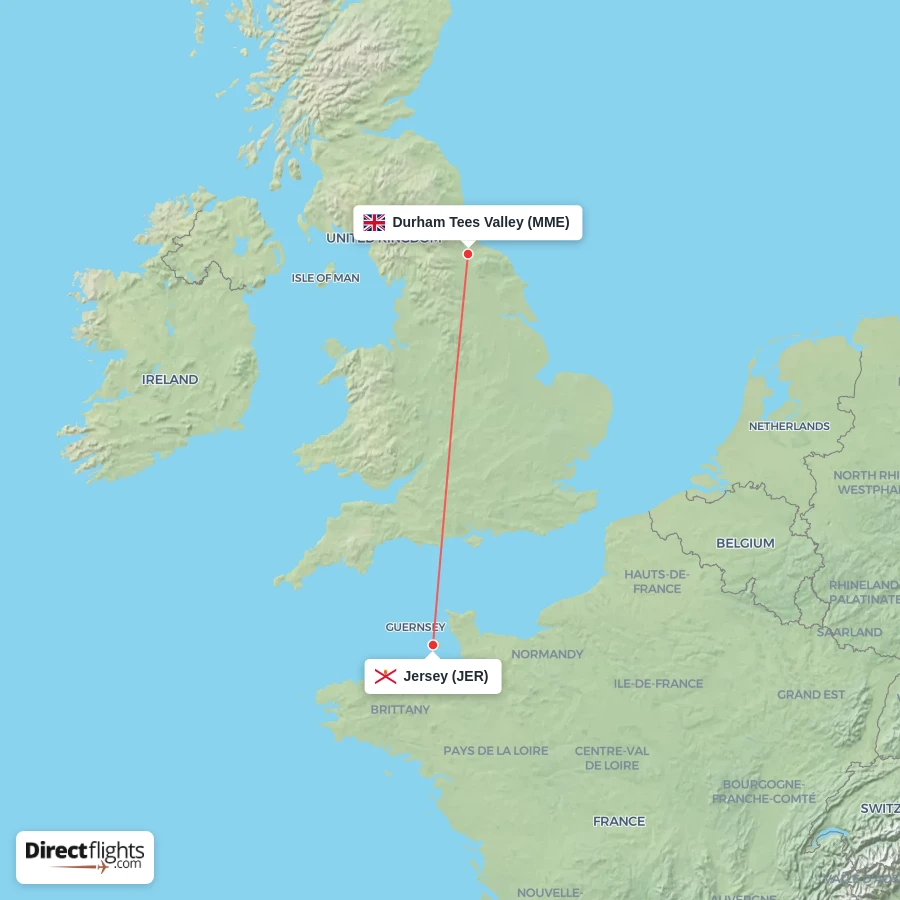 MME - JER route map