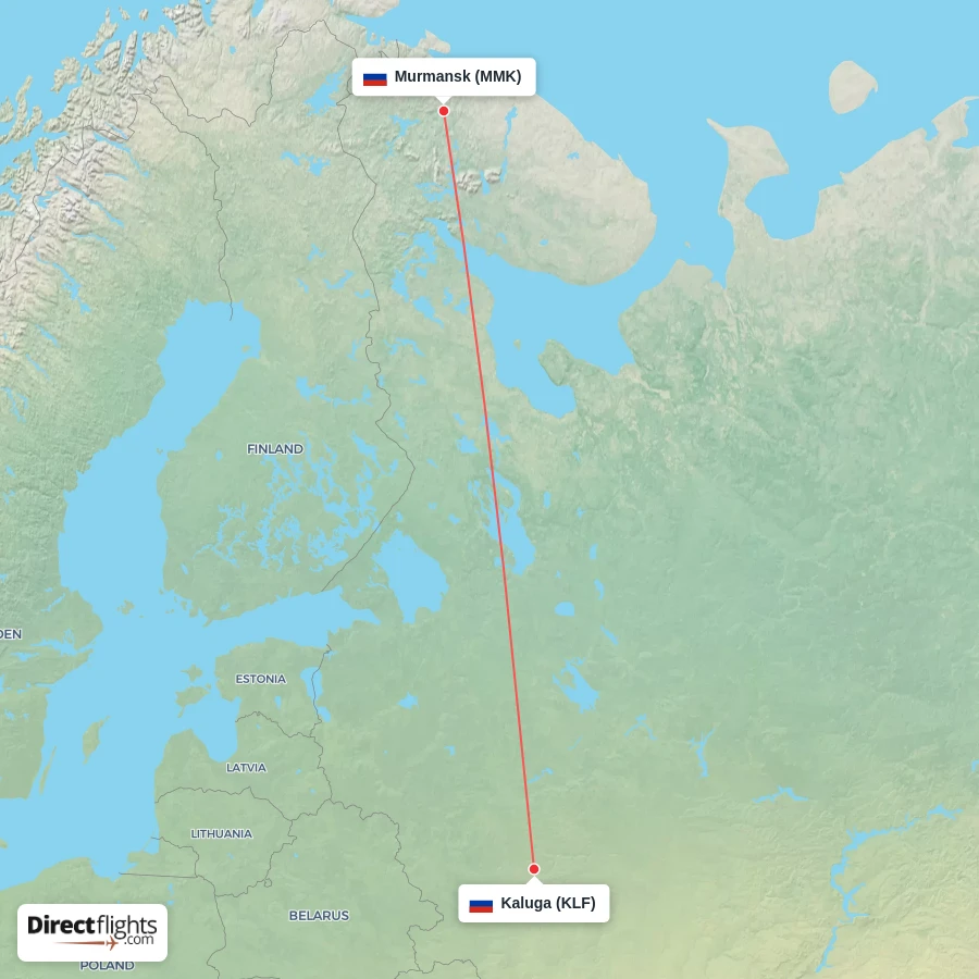 MMK - KLF route map