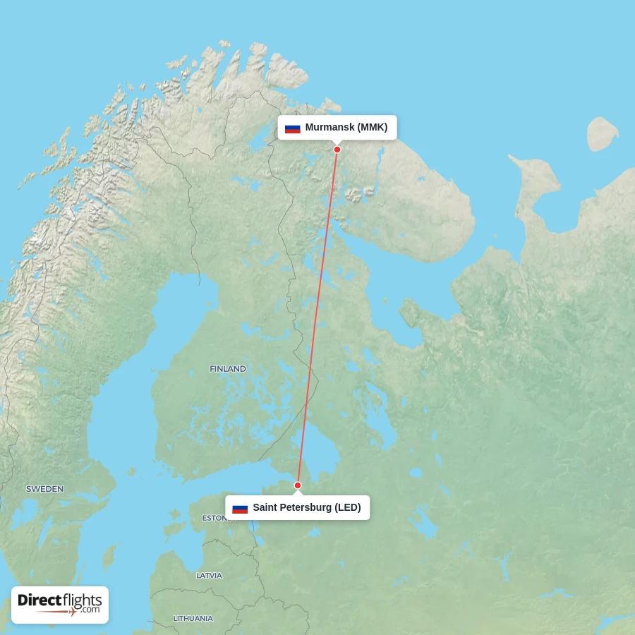 MMK - LED route map