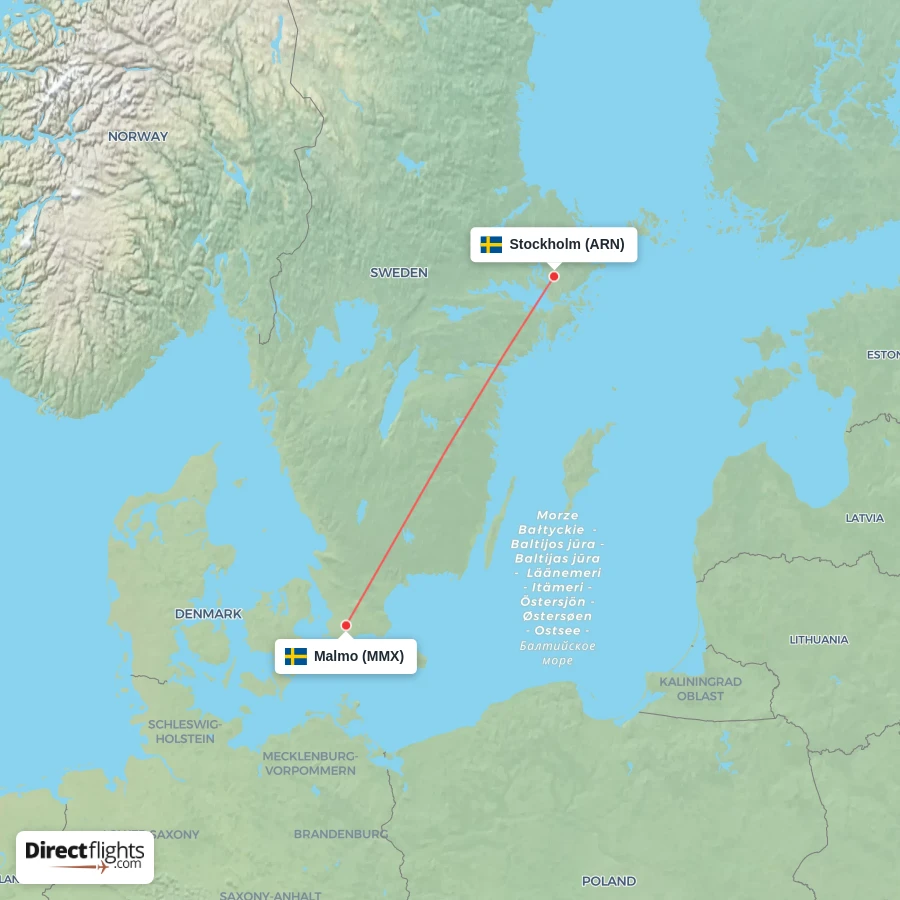 MMX - ARN route map