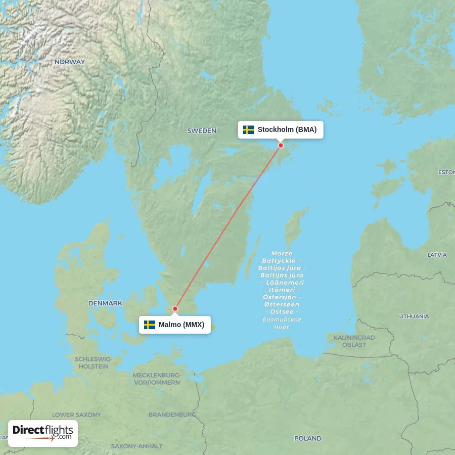 MMX - BMA route map