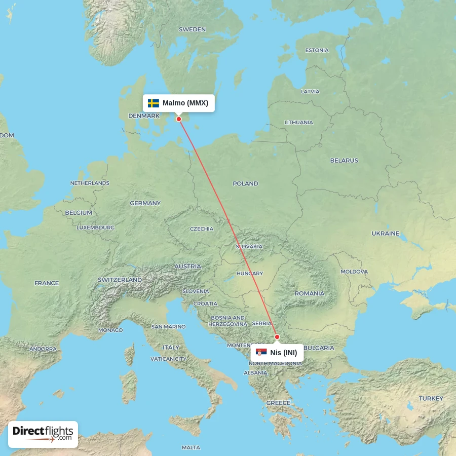 MMX - INI route map
