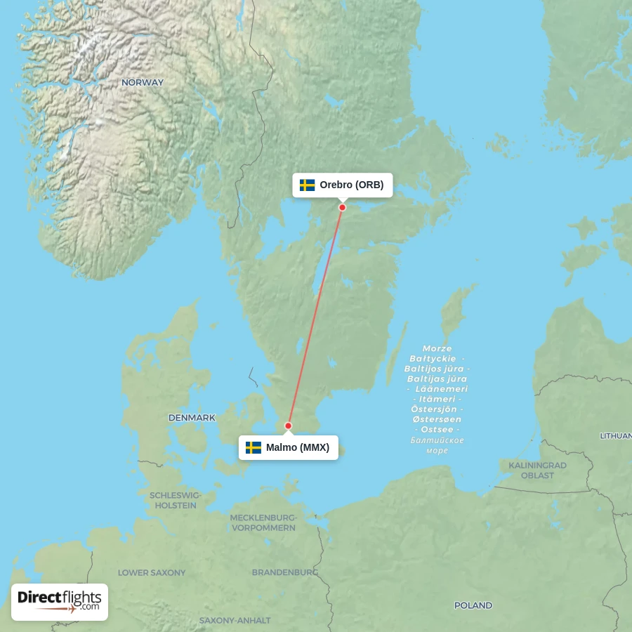 MMX - ORB route map