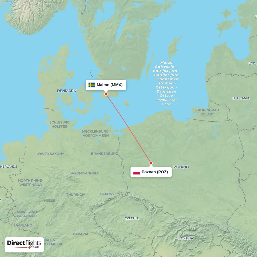 MMX - POZ route map