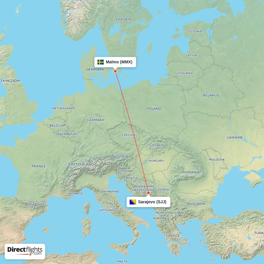 MMX - SJJ route map