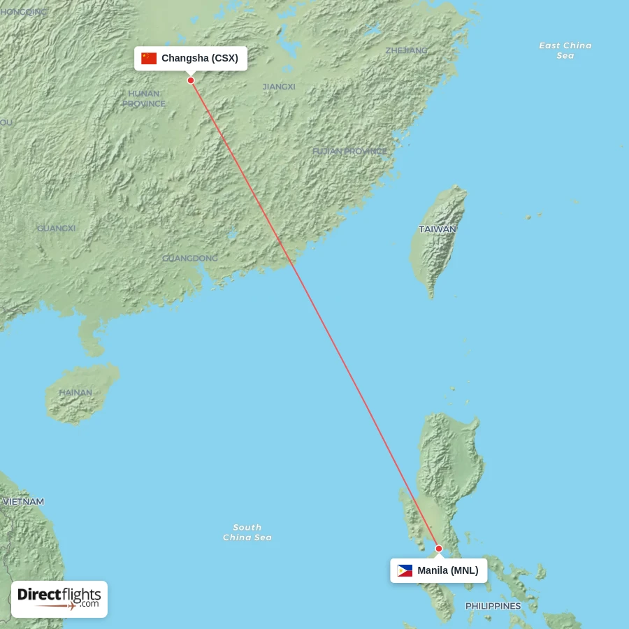 MNL - CSX route map