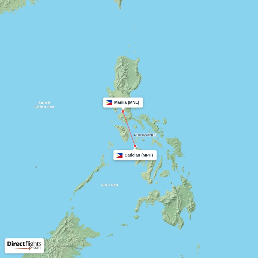 MNL - MPH route map
