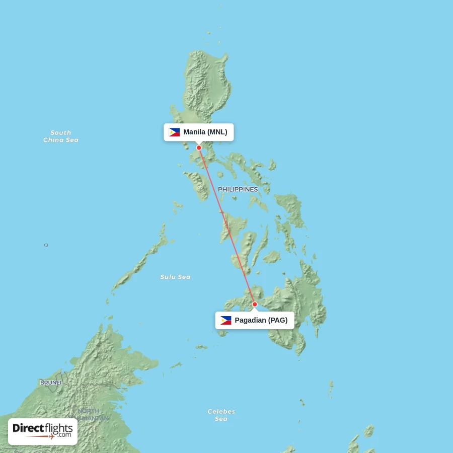 MNL - PAG route map