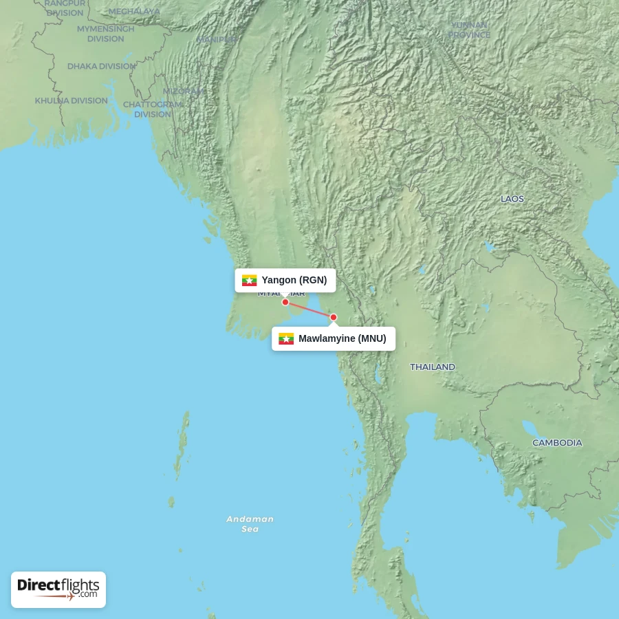 MNU - RGN route map
