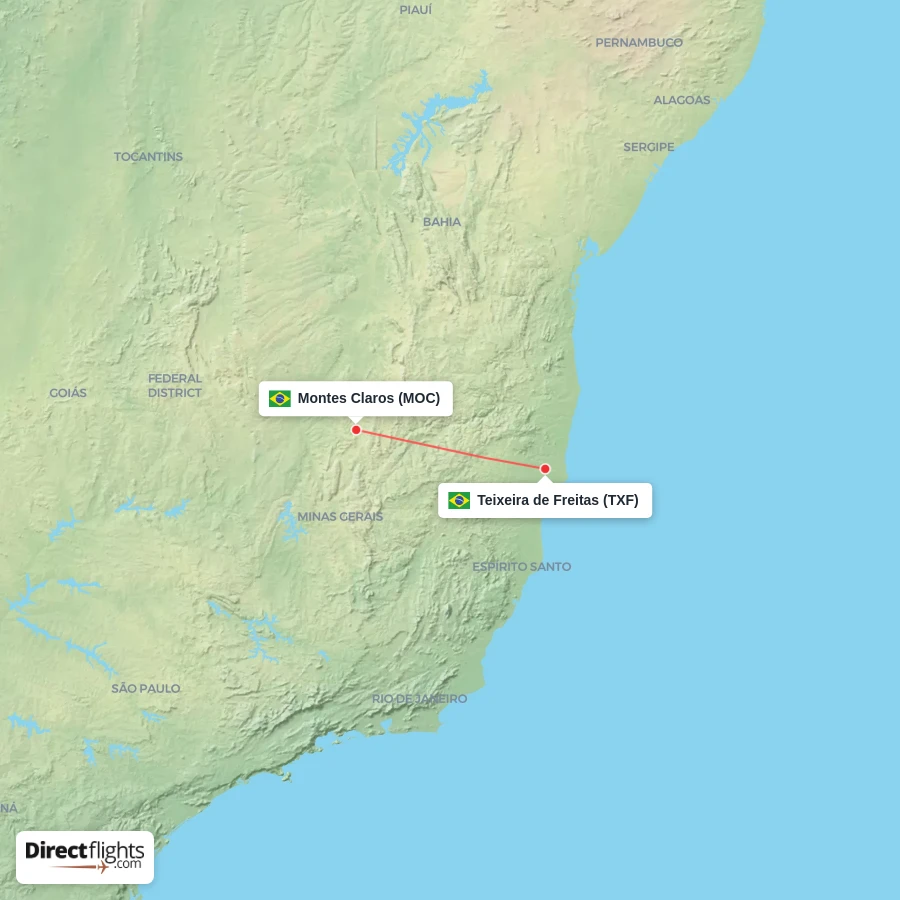 MOC - TXF route map
