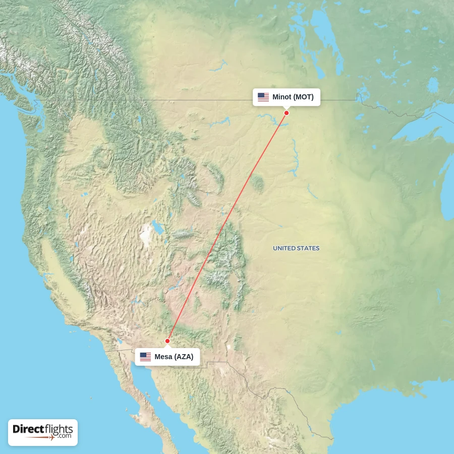 MOT - AZA route map