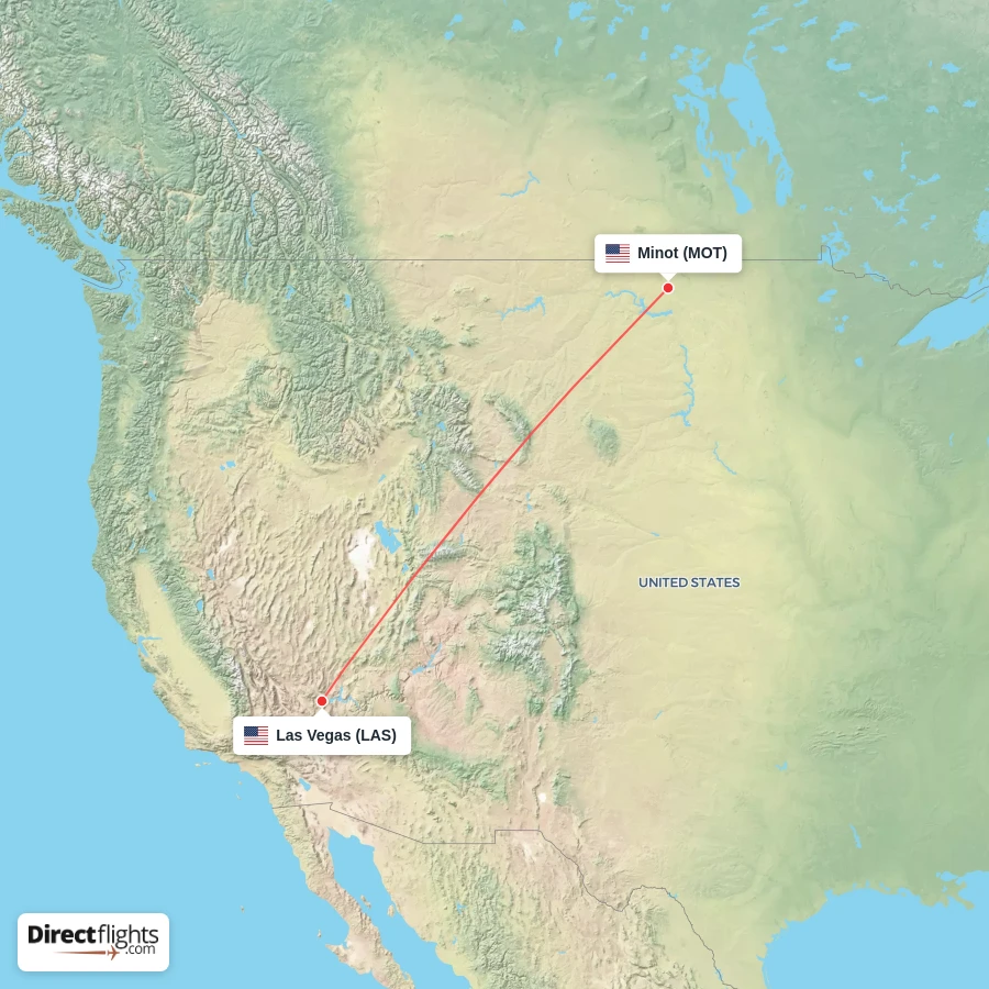 MOT - LAS route map