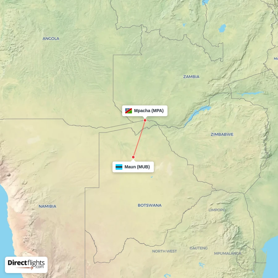 MPA - MUB route map
