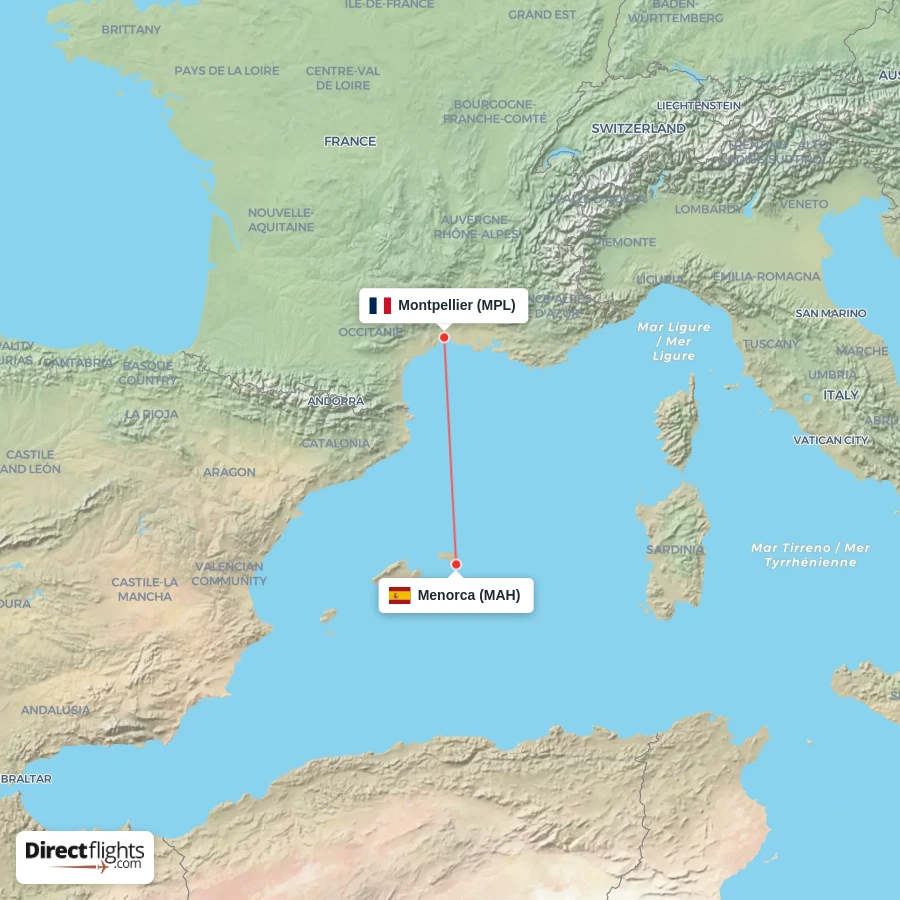 MPL - MAH route map