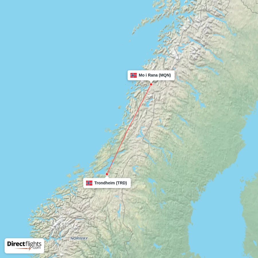 MQN - TRD route map
