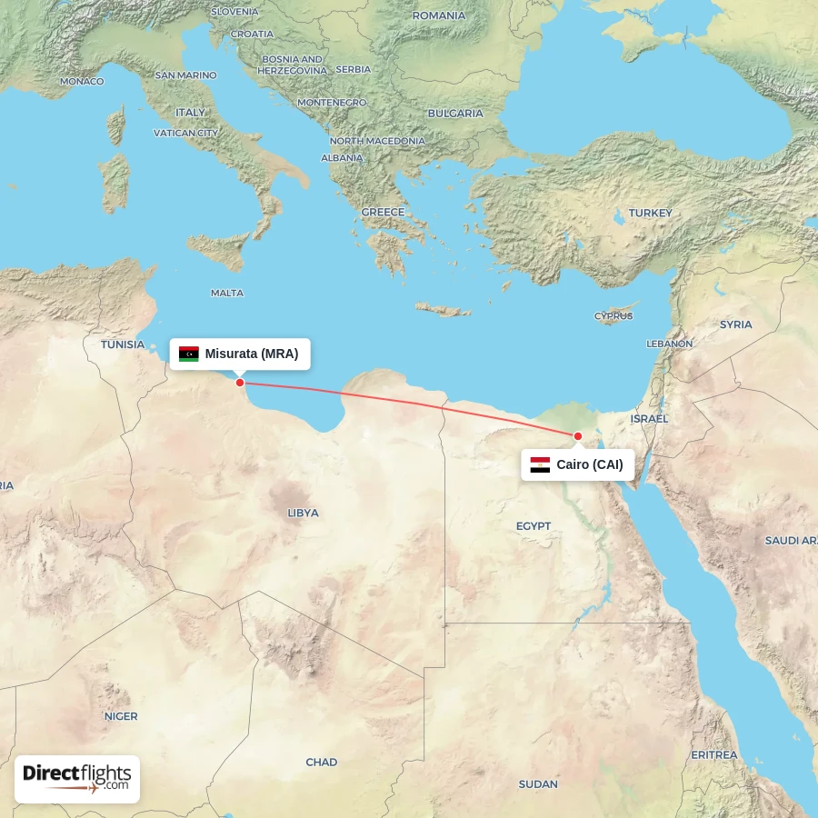 MRA - CAI route map