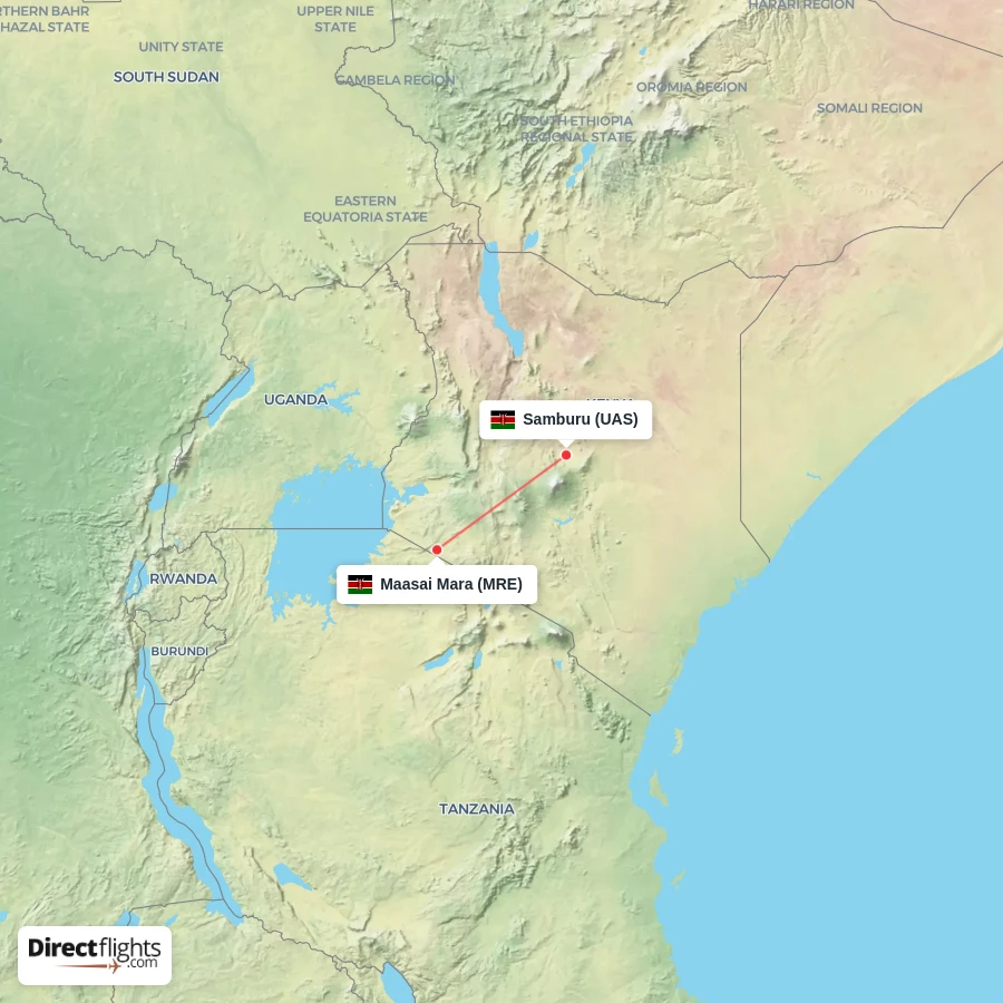 MRE - UAS route map