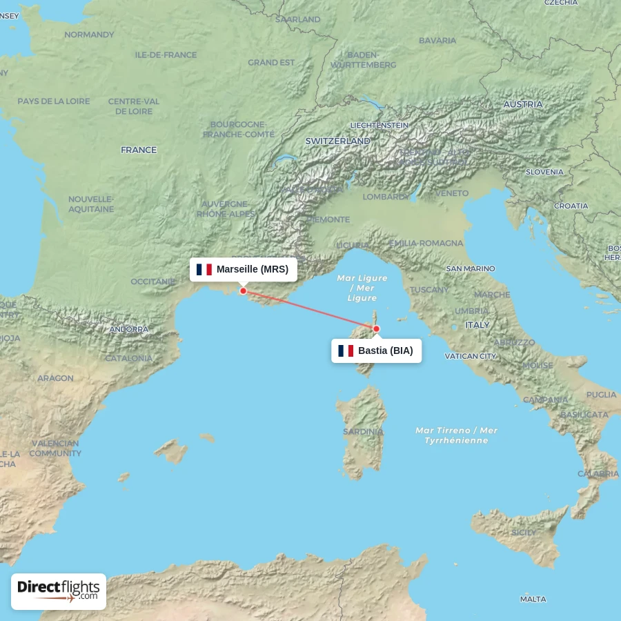 MRS - BIA route map