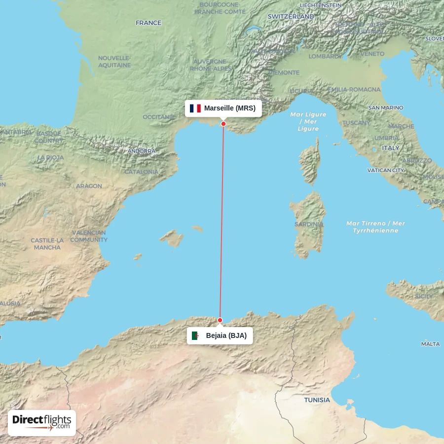 MRS - BJA route map
