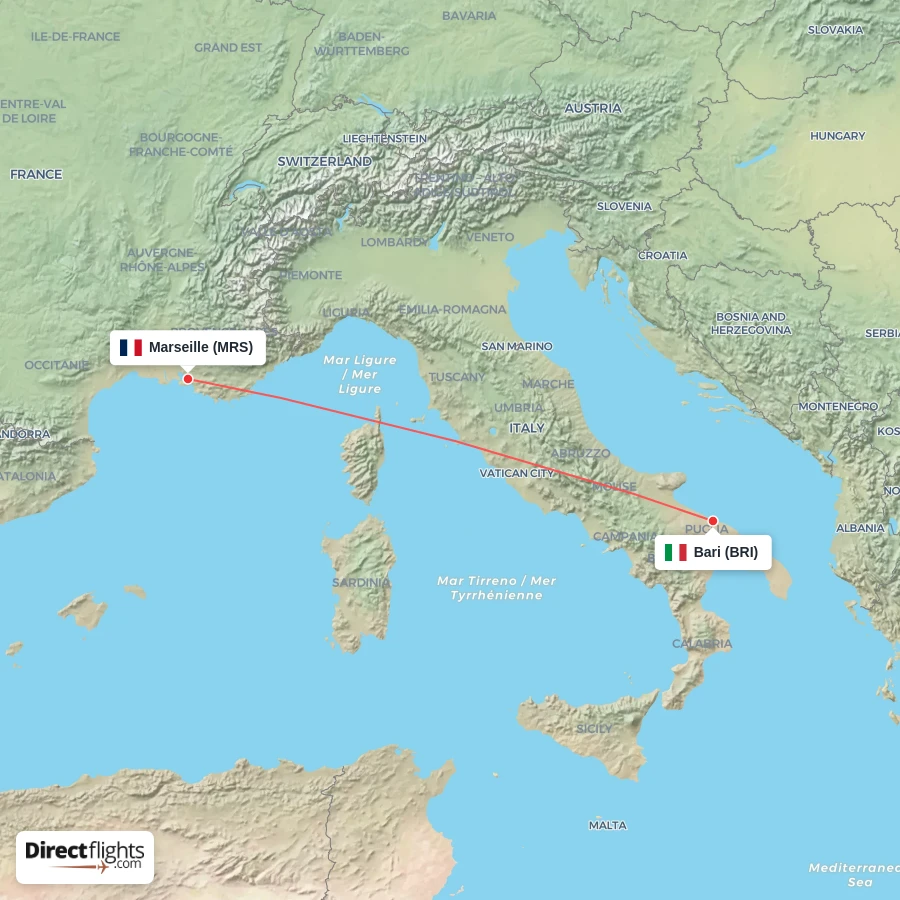 MRS - BRI route map