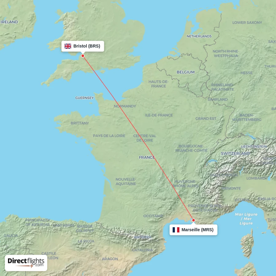 MRS - BRS route map