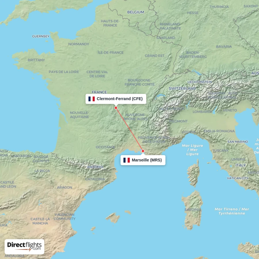 MRS - CFE route map
