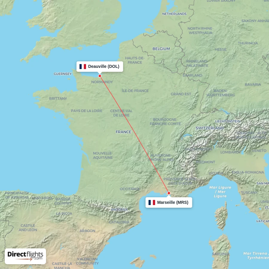 MRS - DOL route map